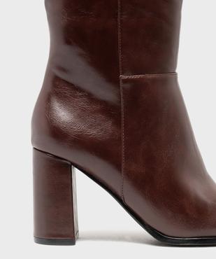 Bottes à haut talon et bout pointu femme vue6 - FOLLOW ME G4G - GEMO