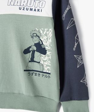 Sweat à capuche à motif manga garçon - Naruto vue2 - NARUTO - GEMO