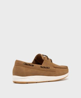 Chaussures bateau à lacets et semelle intérieure cuir vue5 - URBAN STEPS - GEMO