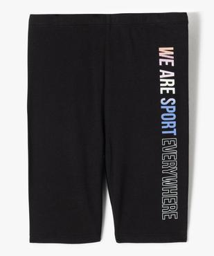 Leggings fille court avec inscriptions pailletées vue1 - GEMO (ENFANT) - GEMO