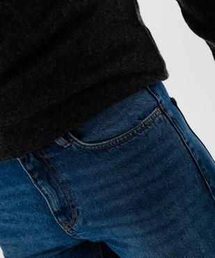 Jean Regular en denim 100% coton légèrement délavé homme vue2 - GEMO 4G HOMME - GEMO