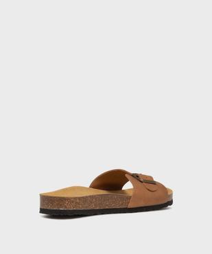 Mules ouvertes dessus cuir avec boucle métallique homme  Tanéo vue4 - TANEO GEMO FOR GOOD - GEMO