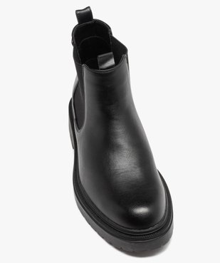 Boots Chelsea à épaisse semelle crantée homme vue6 - GEMO (CASUAL) - GEMO