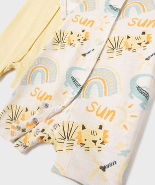 Combishorts à manches courtes imprimés bébé garçon (lot de 2) vue2 - GEMO 4G BEBE - GEMO