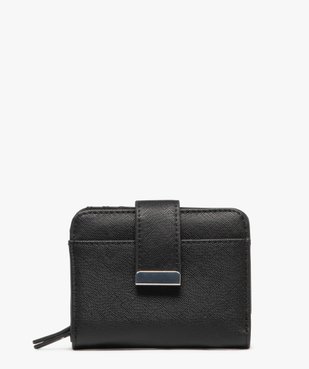 Portefeuille compact fermeture par zip et bouton pression femme vue1 - GEMO (ACCESS) - GEMO