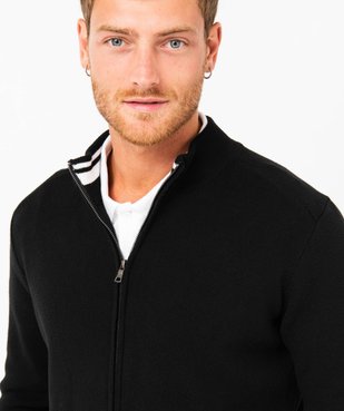 Gilet à fermeture zippée et col montant homme vue2 - GEMO (HOMME) - GEMO