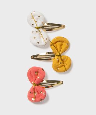 Barrettes cheveux clic-clac papillons fille (lot de 3) vue1 - GEMO (ACCESS) - GEMO