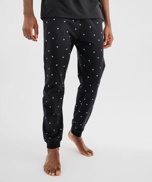 Pantalon de pyjama à motifs étoiles mixte vue4 - GEMO 4G FEMME - GEMO
