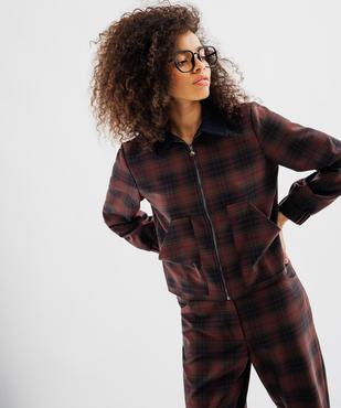 Veste courte zippée femme vue1 - GEMO(FEMME PAP) - GEMO