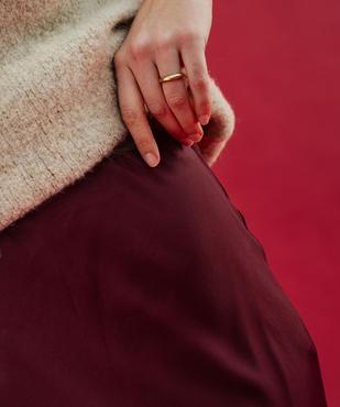 Jupe longue en matière satinée femme vue4 - GEMO(FEMME PAP) - GEMO