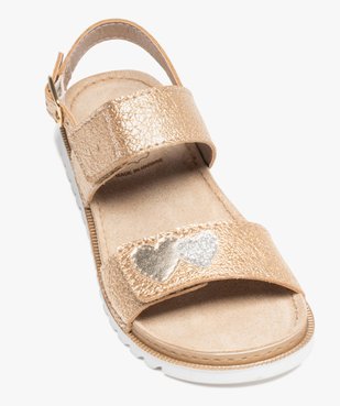 Sandales fille à brides irisées avec scratch vue5 - GEMO (ENFANT) - GEMO