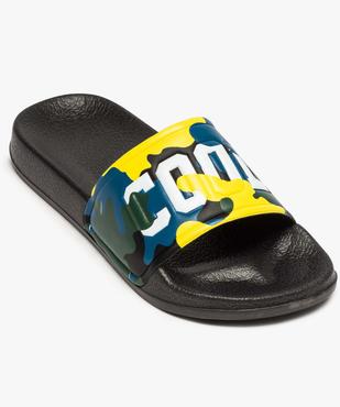 Mules de piscine garçon dessus camouflage fluo "Cool" vue5 - GEMO (ENFANT) - GEMO