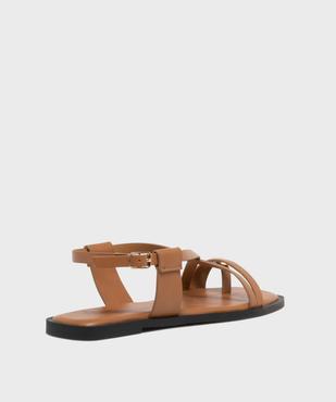 Sandales plates multibrides avec bijou de pied femme vue4 - FOLLOW ME - GEMO