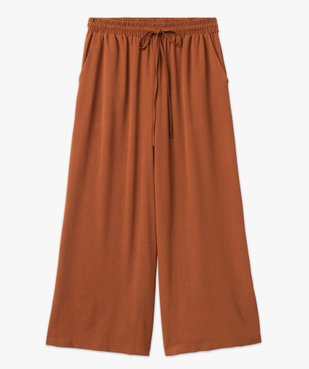 Pantalon ample avec ceinture élastique femme grande taille vue4 - GEMO (G TAILLE) - GEMO