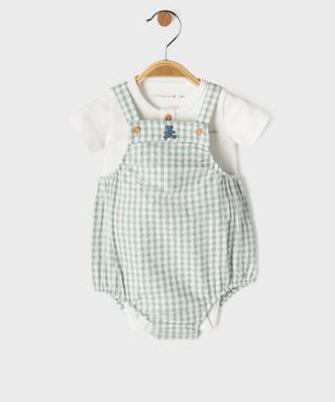 Ensemble 2 pièces bébé garçon body et barboteuse - LuluCastagnette vue2 - LULU CASTAGNETTE G4G D - GEMO