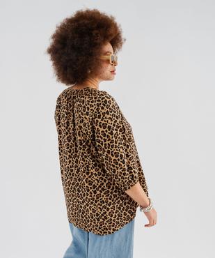 Blouse imprimée à manches 3/4 femme grande taille vue3 - GEMO 4G GT - GEMO
