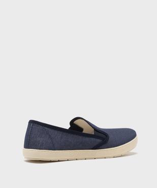 Slippers en toile chinée homme vue4 - G'FLEX GEMO FOR GOOD - GEMO