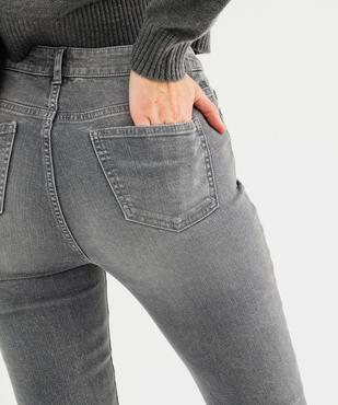 Jean skinny taille haute en coton stretch délavé femme vue3 - GEMO 4G FEMME - GEMO