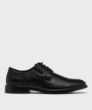 Derbies grainés à lacets et élastiques de confort homme vue1 - MARIO BALDANO - GEMO