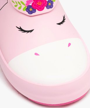 Bottes de pluie bébé fille à anses motif licorne  vue6 - GEMO (ENFANT) - GEMO