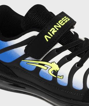 Baskets à scratch multicolores avec semelle à bulle d’air garçon - Airness vue6 - AIRNESS - GEMO