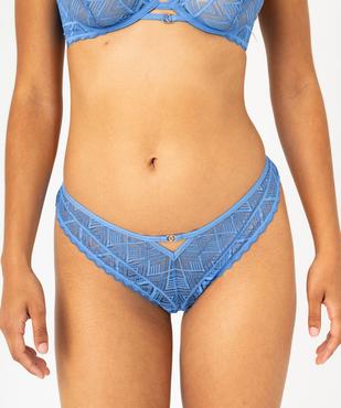 String en dentelle géométrique femme vue1 - GEMO(HOMWR FEM) - GEMO