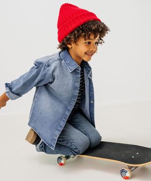 Chemise en jean à boutons pression garçon vue1 - GEMO (ENFANT) - GEMO