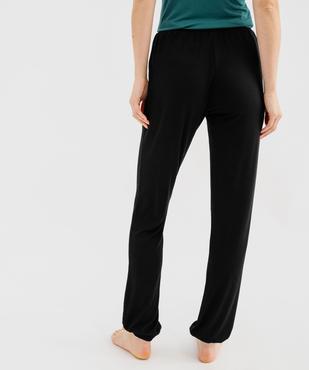 Pantalon de pyjama en maille fine avec bas resserré femme vue11 - GEMO 4G FEMME - GEMO