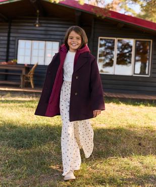 Manteau droit à capuche effet 2-en-1 doudoune fille - LuluCastagnette vue1 - LULUCASTAGNETTE - GEMO