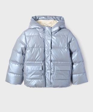 Blouson déperlant doublé polaire à capuche fille vue2 - GEMO (ENFANT) - GEMO