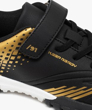 Chaussures de football bicolores avec fermeture scratch garçon vue6 - ATHLETIC - GEMO