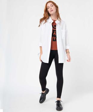 Leggings femme en maille Milano avec braguette surpiquée vue5 - GEMO(FEMME PAP) - GEMO