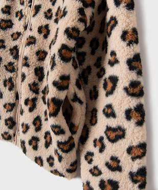 Sweat zippé à col montant en sherpa fille vue3 - GEMO (ENFANT) - GEMO