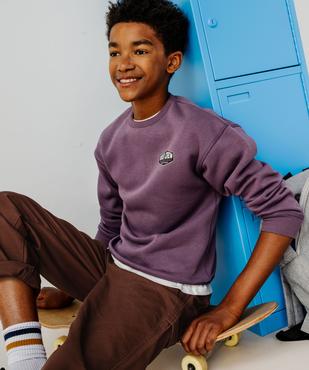 Sweat à col rond coupe ajustée garçon vue1 - GEMO 4G GARCON - GEMO