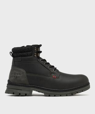Boots à semelle crantée et doublure chaude double fermeture homme - Urban Step vue1 - URBAN STEPS GEMO FOR GOOD - GEMO