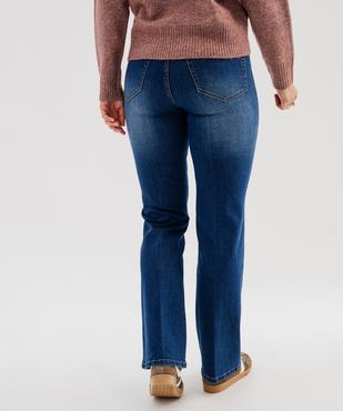 Jean flare en matière extensible femme vue3 - GEMO 4G FEMME - GEMO