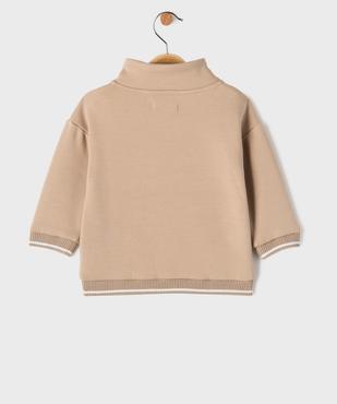 Sweat col châle avec doublure chaude bébé garçon - LuluCastagnette vue3 - LULUCASTAGNETTE - GEMO