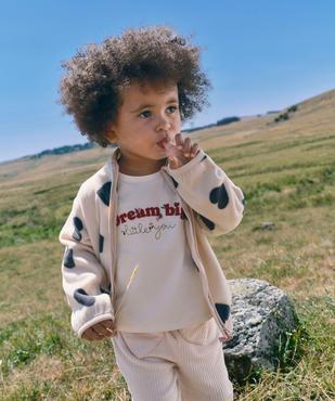 Sweat zippé polaire bébé fille vue5 - GEMO(BEBE DEBT) - GEMO