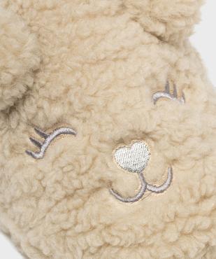 Chaussons mules fourrées à détails en relief femme vue6 - GEMO(HOMWR FEM) - GEMO