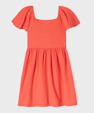 Robe en maille texturée à col modulable fille vue1 - GEMO 4G FILLE - GEMO