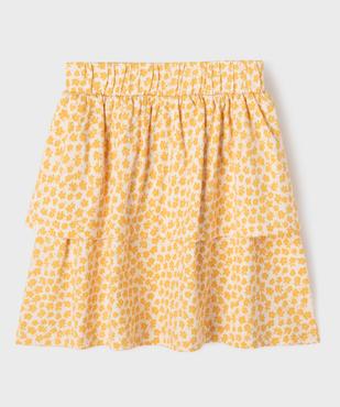 Jupe en maille à volant et taille élastique fille vue3 - GEMO (ENFANT) - GEMO