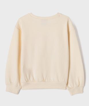 Sweat en molleton doux imprimé fille - Nirvana vue4 - NIRVANA - GEMO