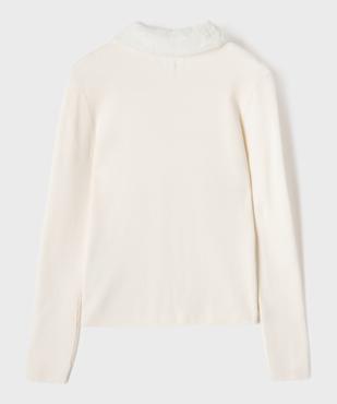 Gilet zippé en maille fille vue3 - GEMO (JUNIOR) - GEMO