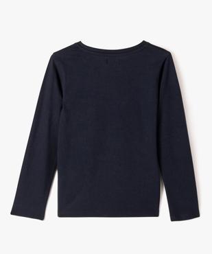 Tee-shirt à manches longues avec inscription fille vue3 - PREMIER PRIX BY GEMO - GEMO