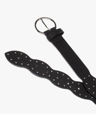 Ceinture à forme originale et clous dorés femme vue2 - GEMO (ACCESS) - GEMO