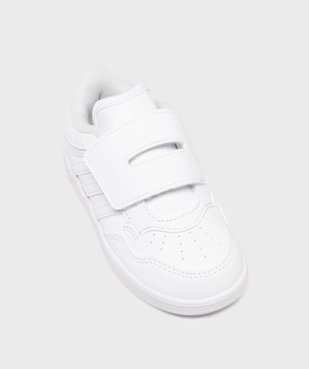 Baskets basses à scratch Hoops garçon - Adidas vue5 - ADIDAS - GEMO