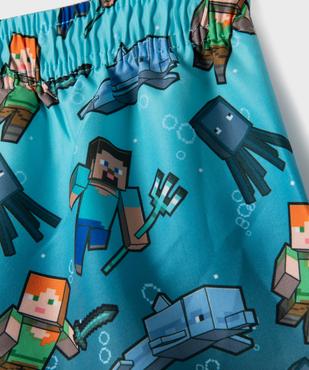 Short de surf imprimé garçon - Minecraft vue2 - MINECRAFT - GEMO