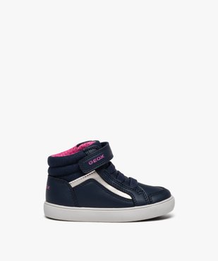 Baskets bébé fille mid-cut unies à scratch - Geox vue1 - GEOX - GEMO