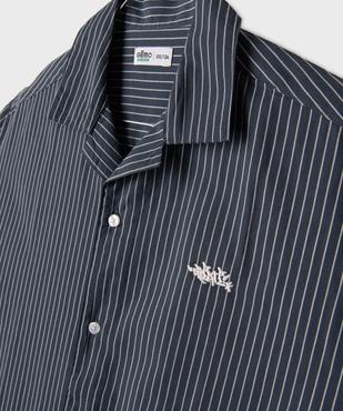 Chemise manches courtes à rayures et col cubain garçon vue2 - GEMO (JUNIOR) - GEMO