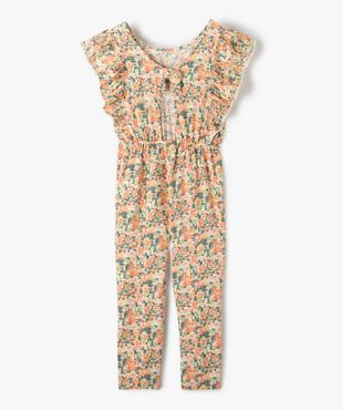 Combinaison fille fleurie fluide à volants vue4 - GEMO (ENFANT) - GEMO